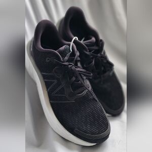 New Balance Black and White Running Shoes